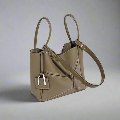 Selma Genuine Leather Bucket Bag 