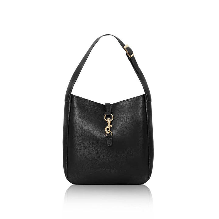 Hampstead Leather Hobo Bag | Black