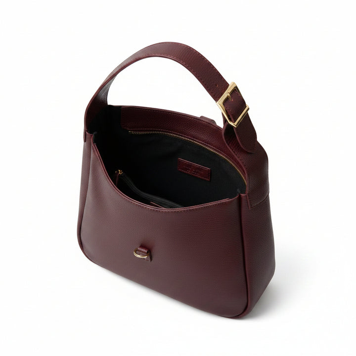 Hampstead Leather Hobo Bag | Burgundy