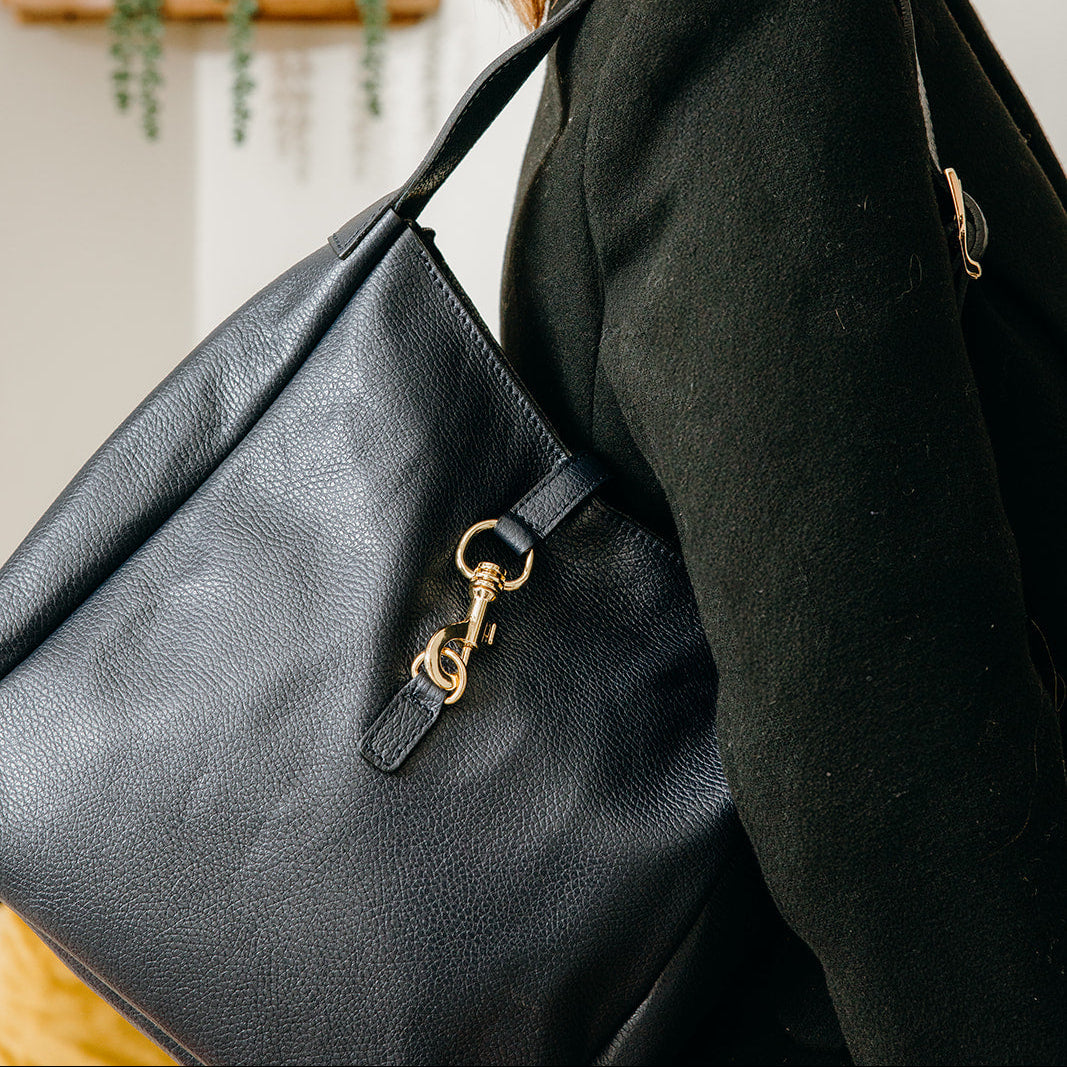 Hampstead Leather Hobo Bag | Black