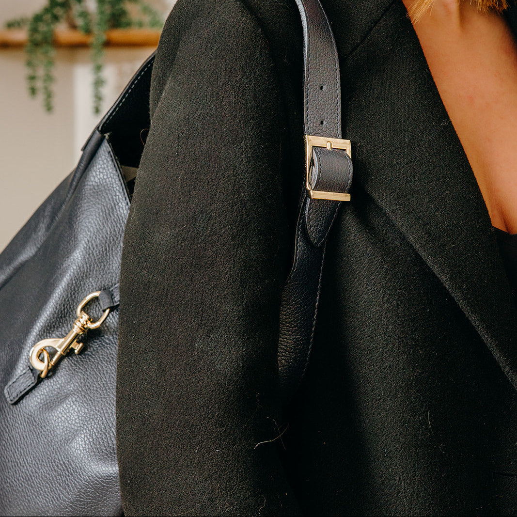 Hampstead Leather Hobo Bag | Black