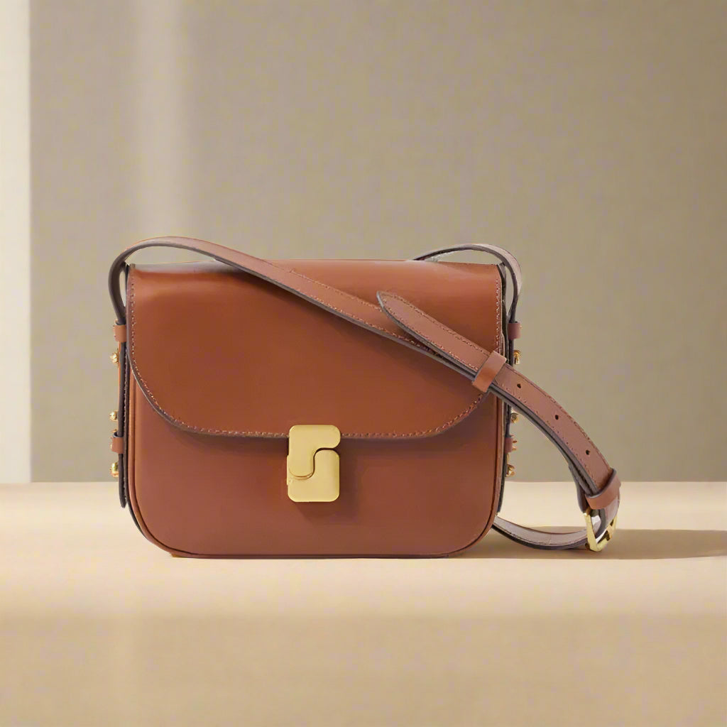 Regents Park Vintage Style Women's Tan Leather Shoulder Bag