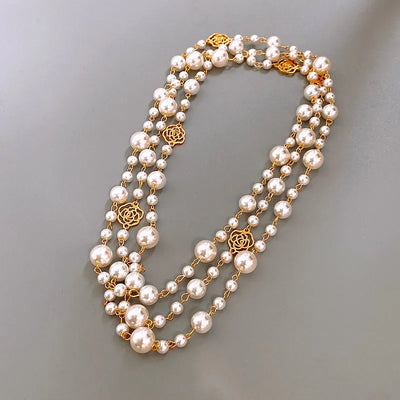 Candace Long Imitation Pearl Necklace