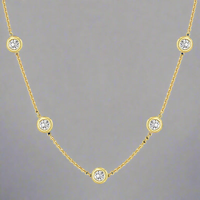 Daphne Bubble Necklace. Gold