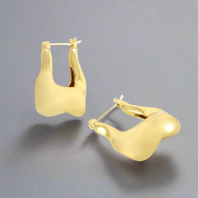 Colorado Gold Hoop Earrings