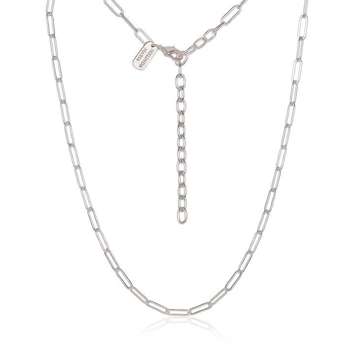 Melinda Maria Baby Samantha Chain Necklace in Silver.