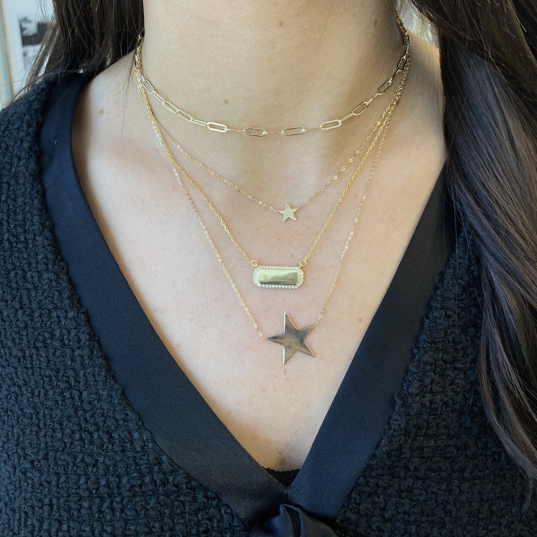Melinda Maria "You are my Big Star" Necklace in Gold.