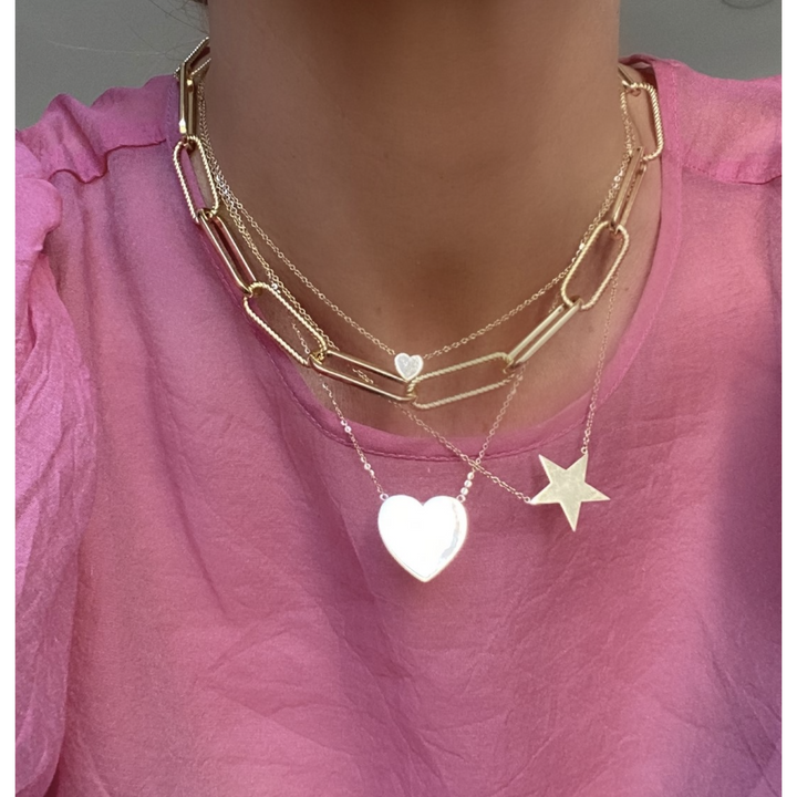 Melinda Maria "You are my Big Star" Necklace in Gold.