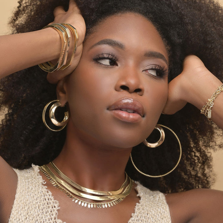Melinda Maria Goddess Cuff  Gold