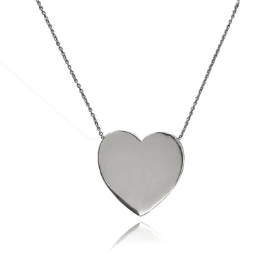 Melinda Maria You Have my Heart XL Demi Fine Necklace in Silver.