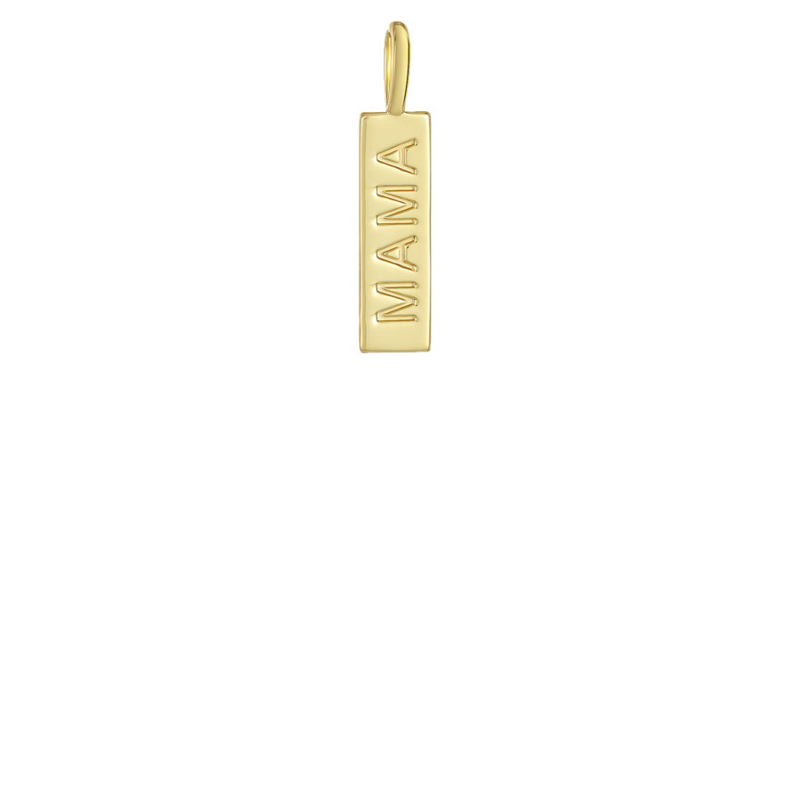 Melinda Maria "Mama" Icons Necklace Charm in Gold.