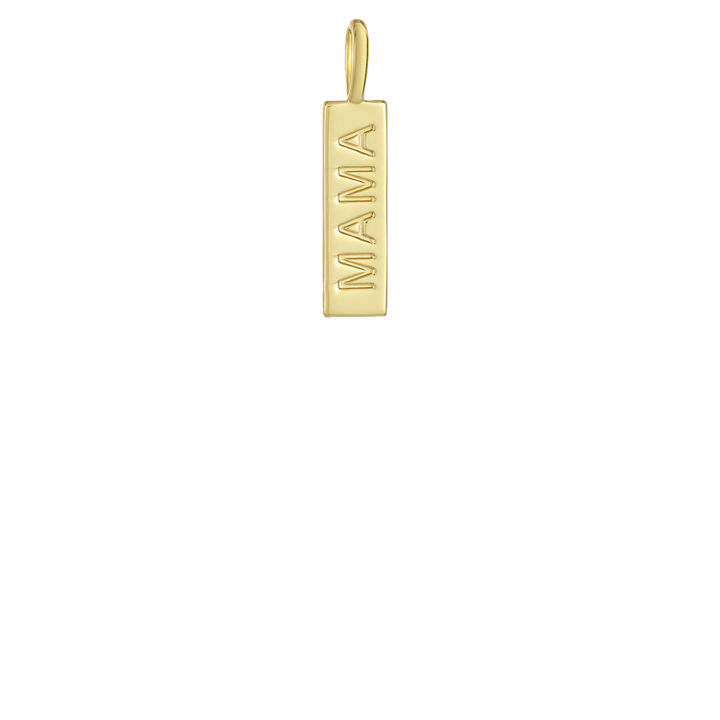 Melinda Maria "Mama" Icons Necklace Charm in Gold.