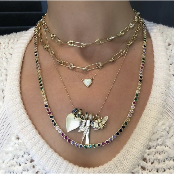 Melinda Maria ICONS Queen Bee Necklace Charm in Gold