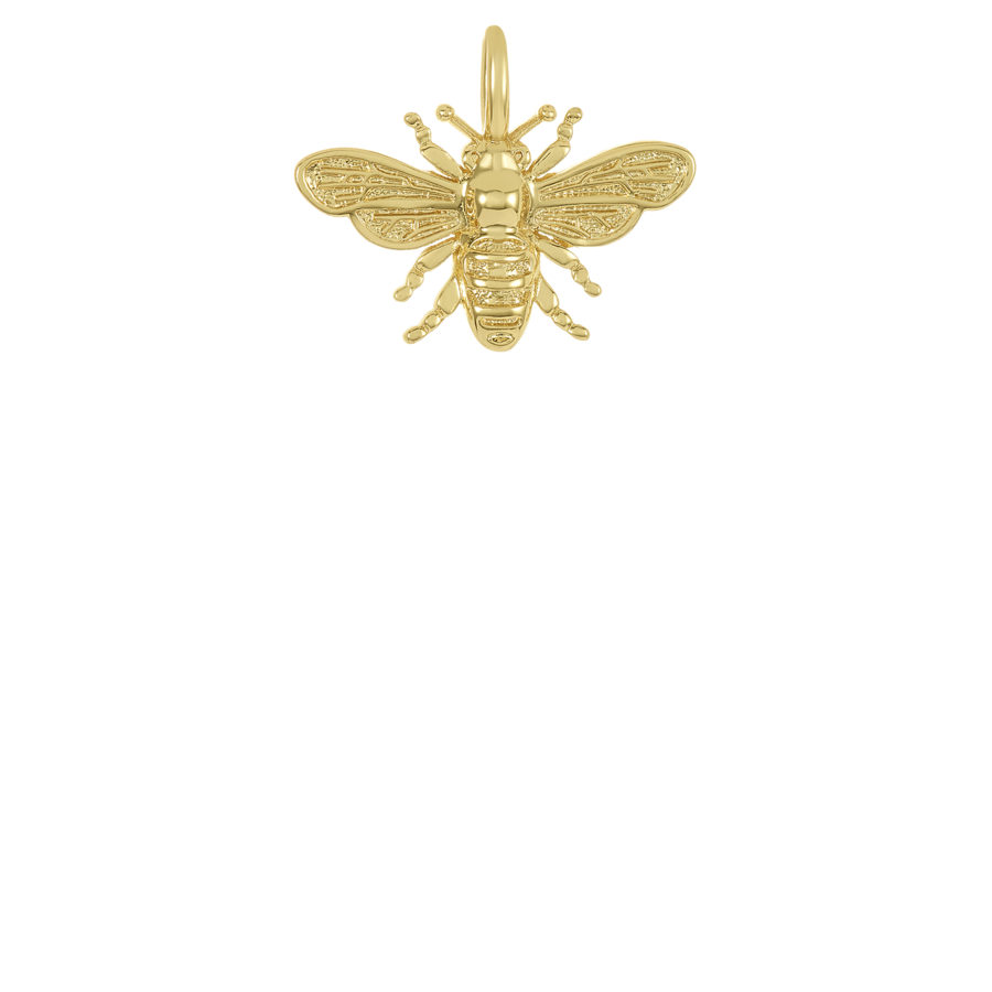 Melinda Maria ICONS Queen Bee Necklace Charm in Gold