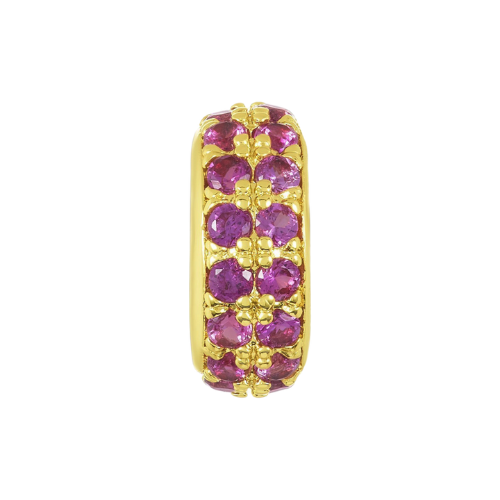 Melinda Maria ICONS Double Row Necklace Spacer | Ruby &amp;amp; Gold.