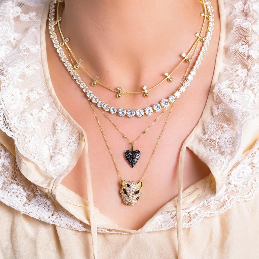 From celebrity LA based jewellery designer Melinda Maria, this 18" trendy satellite chain necklace in silver comes with a 3-inch extender - perfect for layering! Designed to be worn with the ICONS charm collection.